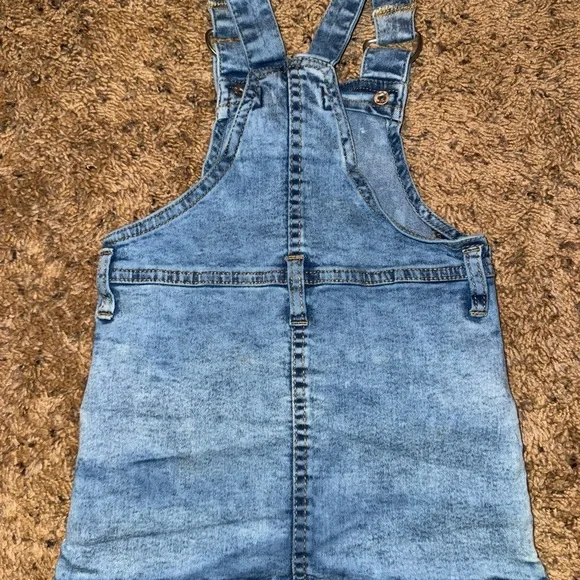7 For All Mankind Baby Denim Overall Dress - Size 18M - Picture 2 of 4